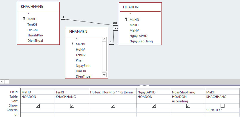 select query access