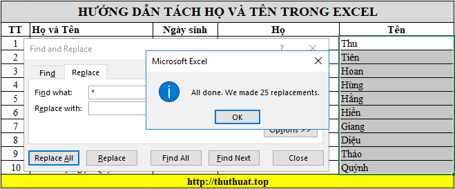 tach ho va ten trong excel3