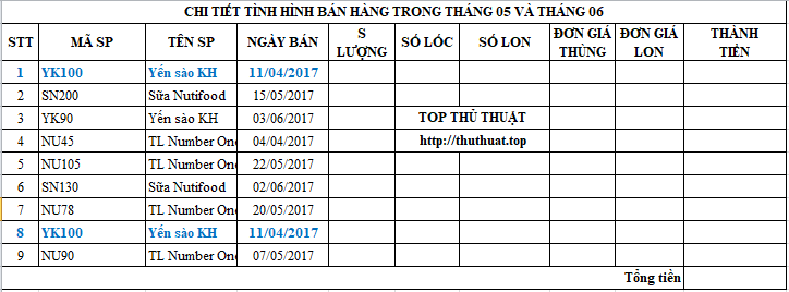 xoa du lieu trung trong excel